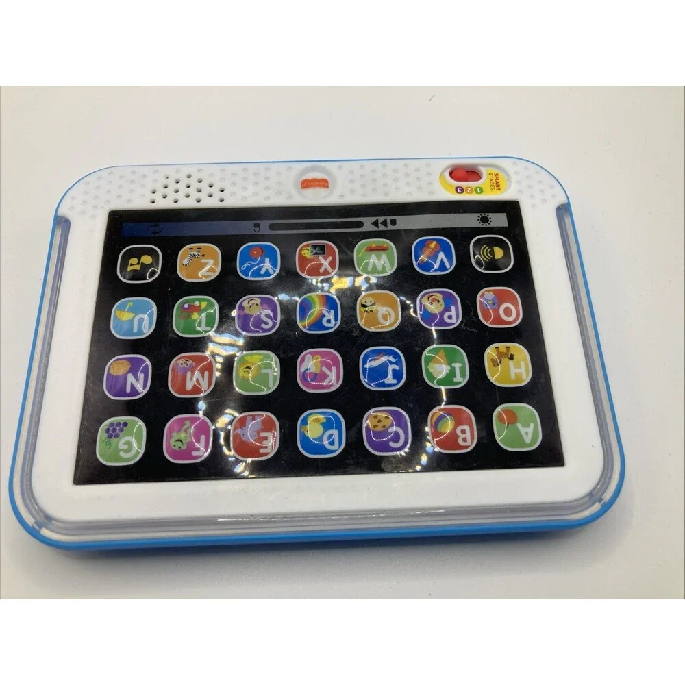 Fisher Price Laugh Learn Smart Stages Tablet Multicolor Learning Toy Works Great